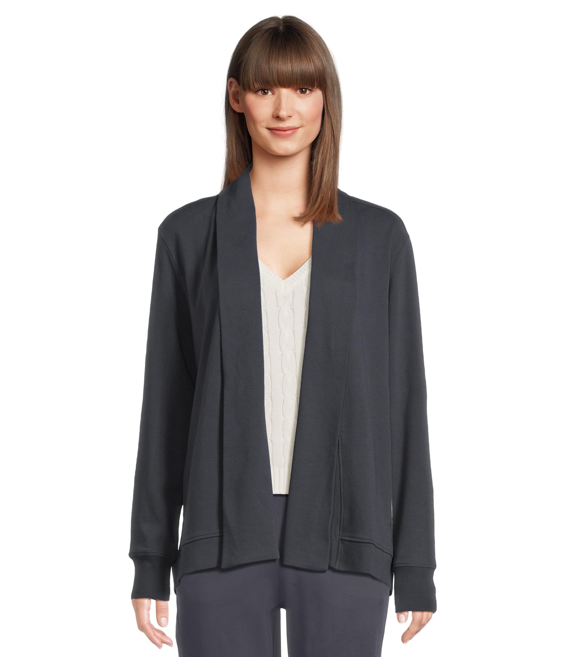 Pact Womens Airplane Short Drape Cardigan