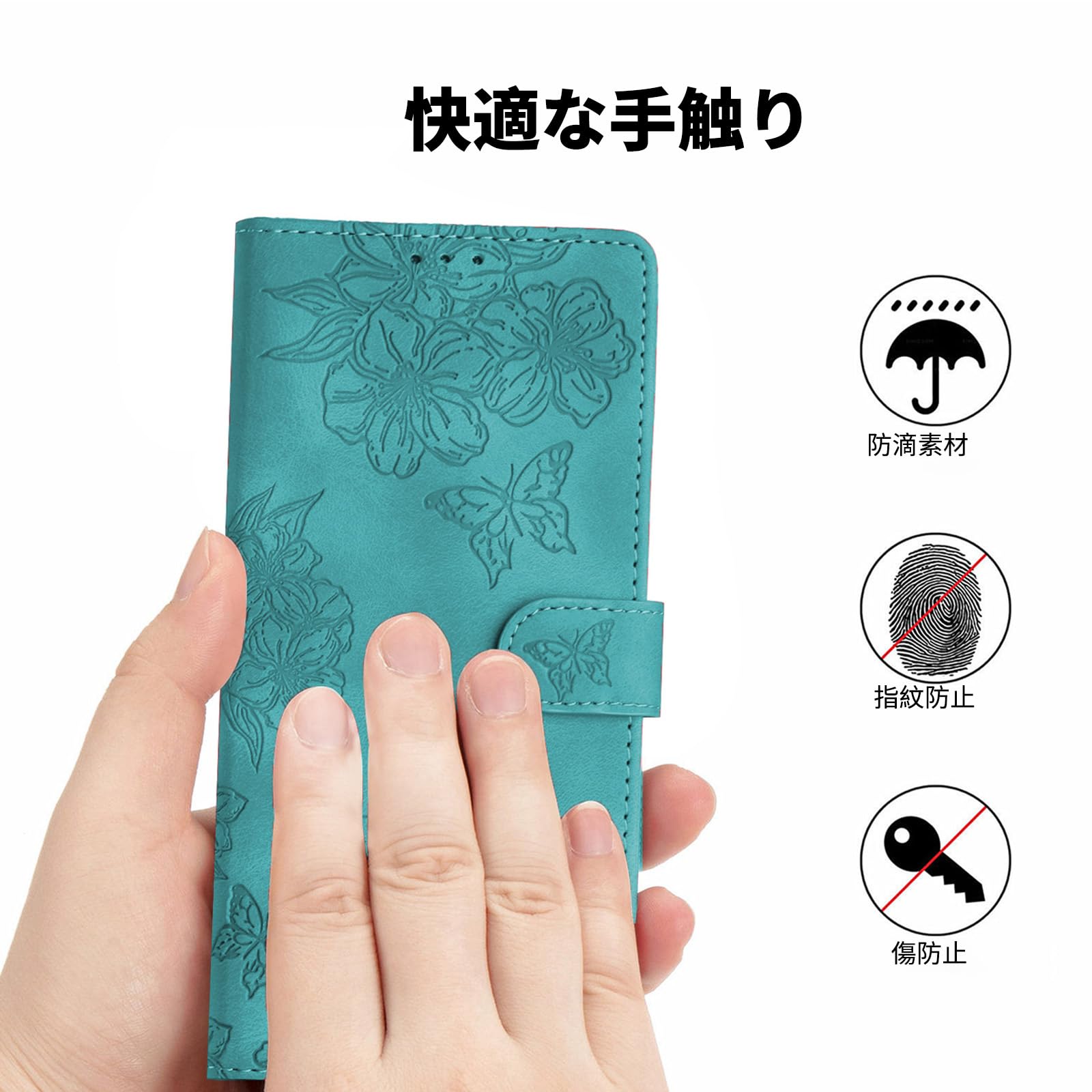 Amazon.co.jp: Noaivoky かんたんスマホ5 用の ケース 手帳型 ZTE