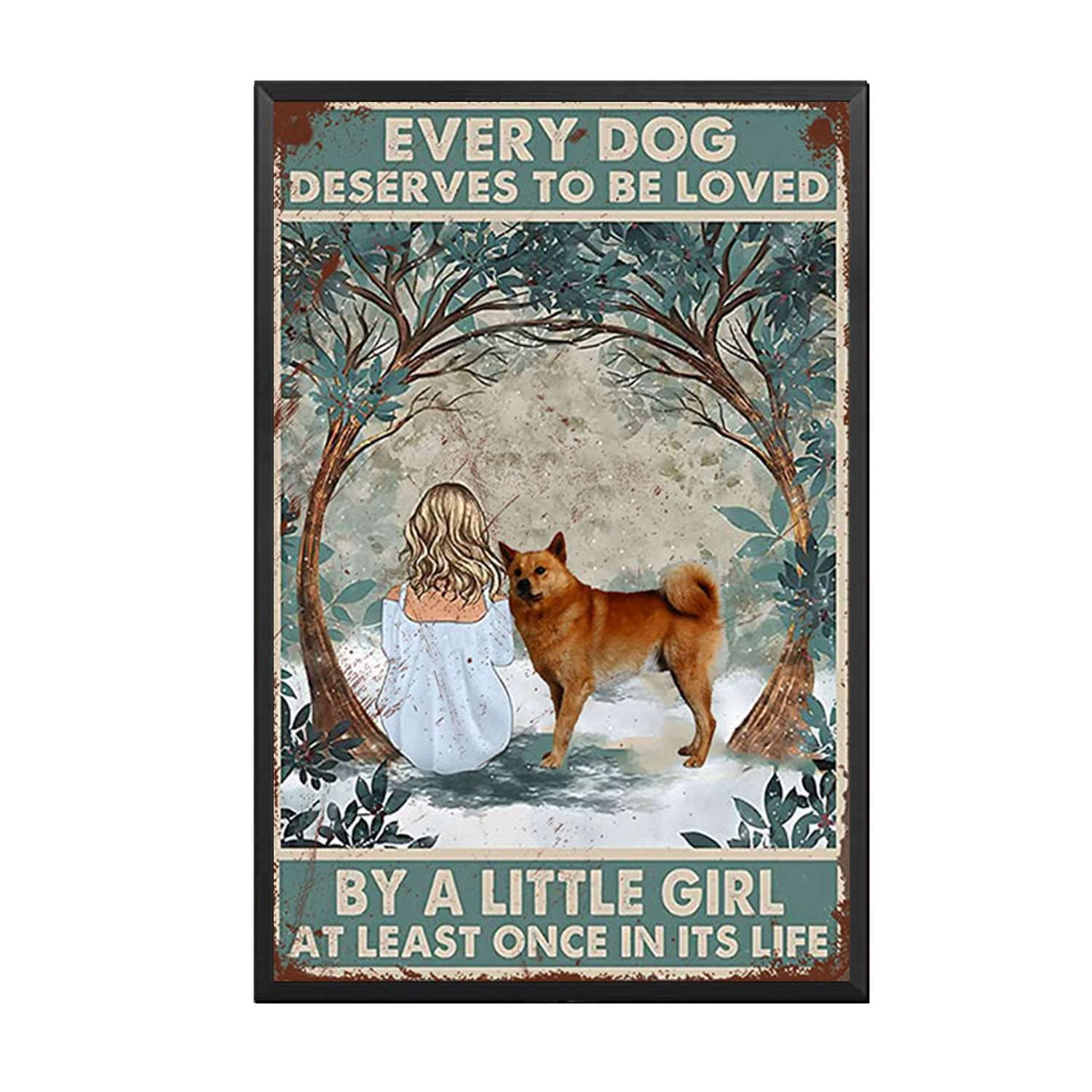 HYCLAM Tin Sign The Girl Those We Love Don't Go Away Interesting Bar Indoor and Outdoor Walls Decorated with Men S Gifts 8x12inch-Metal Frame