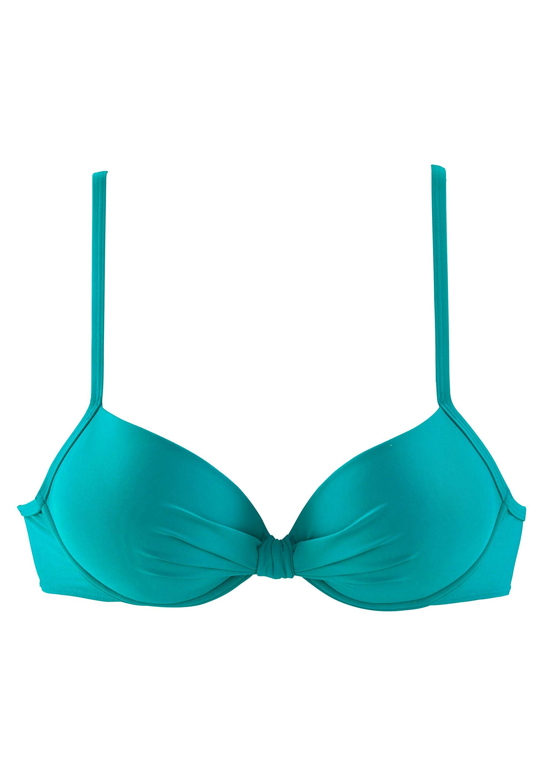 s.Oliver Damen Bügel-Bandeau-Bikini-Top mit wattierten Cups, in Cup A bis C mit herausnehmbaren Kissen, seitliche Stäbchen, abnehmbare Träger