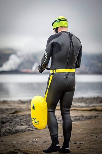 Miniatura 4 de Burbuja de natación para nadadores y triatletas en aguas abiertas. Sé brillante, sé visto y sé más seguro con la nueva ola mientras nadas al aire