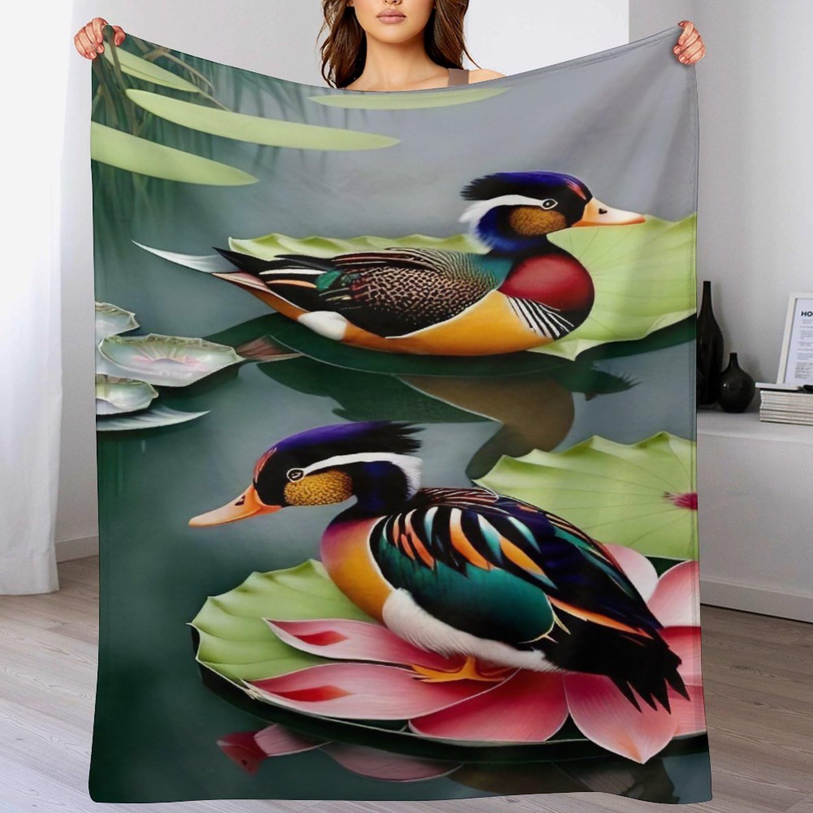 Couverture canard couverture polaire plaid canapé peluche douce