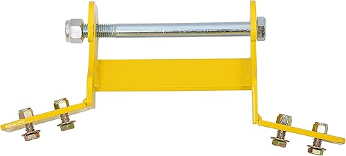 Miniatura 8 de ECOTRIC Soporte de suspensión frontal para cortacésped compatible con John Deere 425 445 455 acero amarillo (48 y 54 pulgadas)