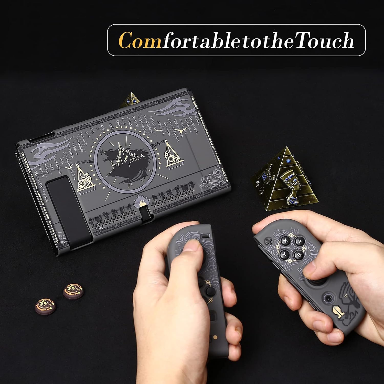 Protective Cover Case Compatible with Nintendo Switch, MYCHEER Hard Shell Case skin Handheld Grip Console and Joy-Con Controllers