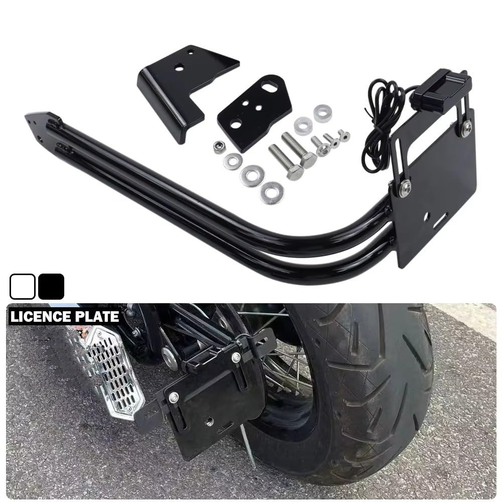 Portatarga per moto Per BMW R18 100 Anni R 18 Classic 2020-2025 Display A LED Laterale Staffa Kit Di Trasferimento Targa Porta Targa Moto(Side)