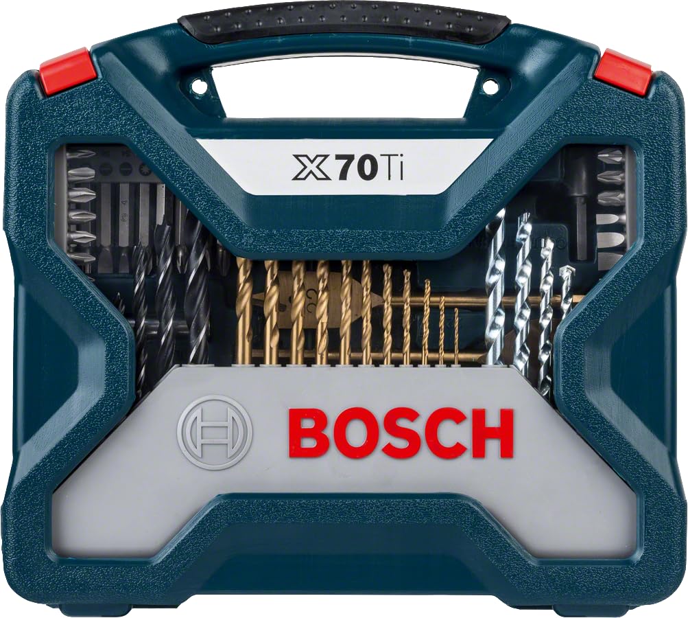 Bosch X-Line Drill Bit and Screwdriver Bit 70-Piece Set, Blue