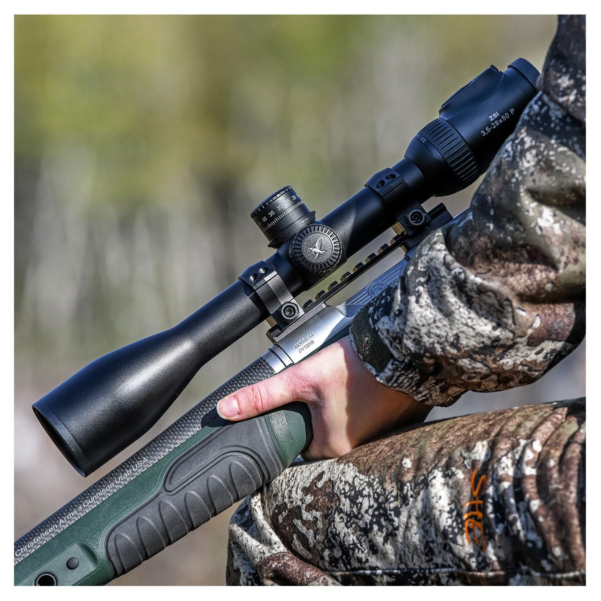 WARNE Weatherby Mark V Standard 6 Lug Mountain Tech Tactical Rail, 20MOA, Black, 7653-20MOA