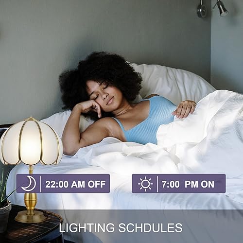 Miniatura 2 de New One Enchufe de atenuación inteligente, enchufe inteligente regulable Wi-Fi de 2.4 Ghz, temporizador de ajuste de brillo, enchufe inteligente,