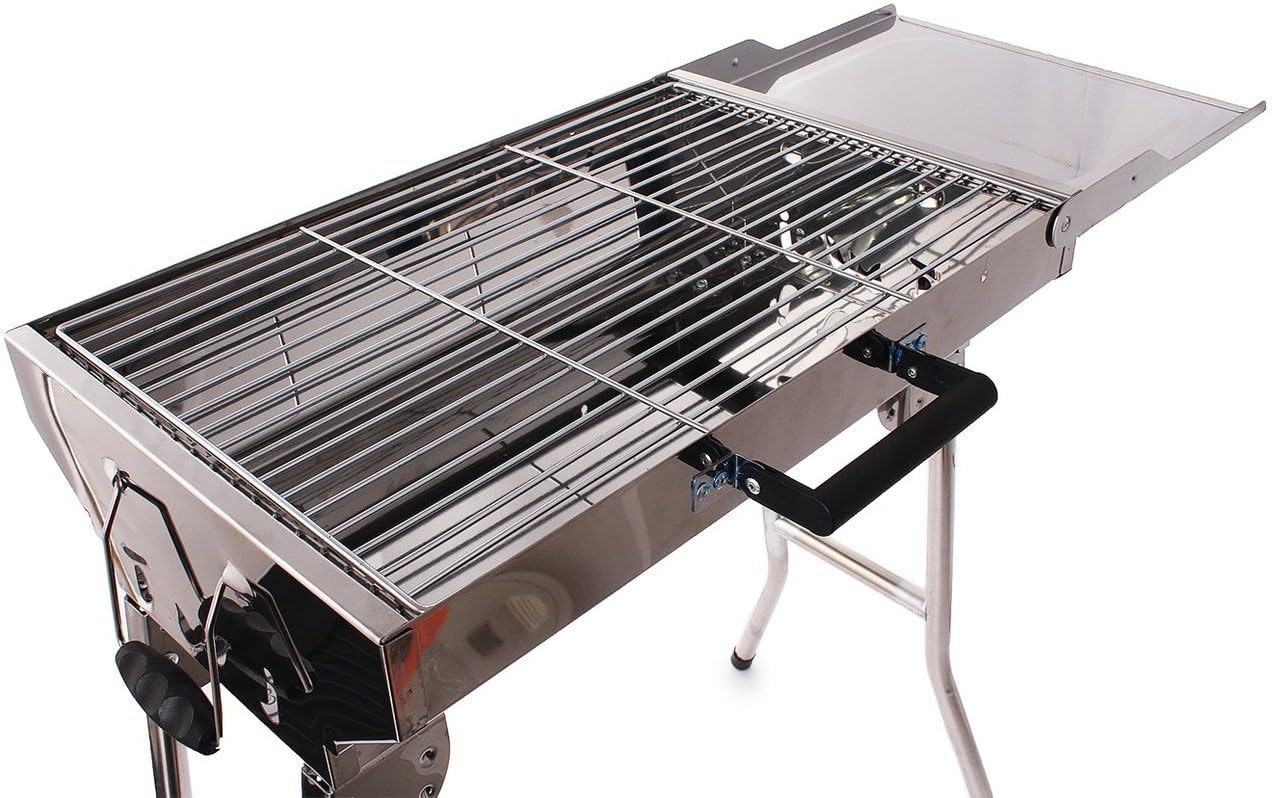 New yr sale Moveable Stainless Metal Range with Cowl Heavy-Responsibility Folding Charcoal Barbecue Grill for Outside Cooking, Backyard, Tenting, Picnic, Yard Use Giant Grill Stand with Straightforward Setup & Storage New yr sale Moveable Stainless Metal Range with Cowl Heavy-Responsibility Folding Charcoal Barbecue Grill for Outside Cooking, Backyard, Tenting, Picnic, Yard Use Giant Grill Stand with Straightforward Setup & Storage