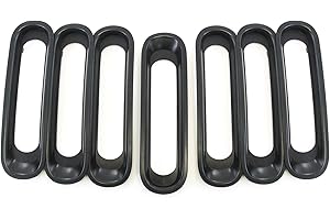 Jeep Red Grill Inserts Guard 2007-2018