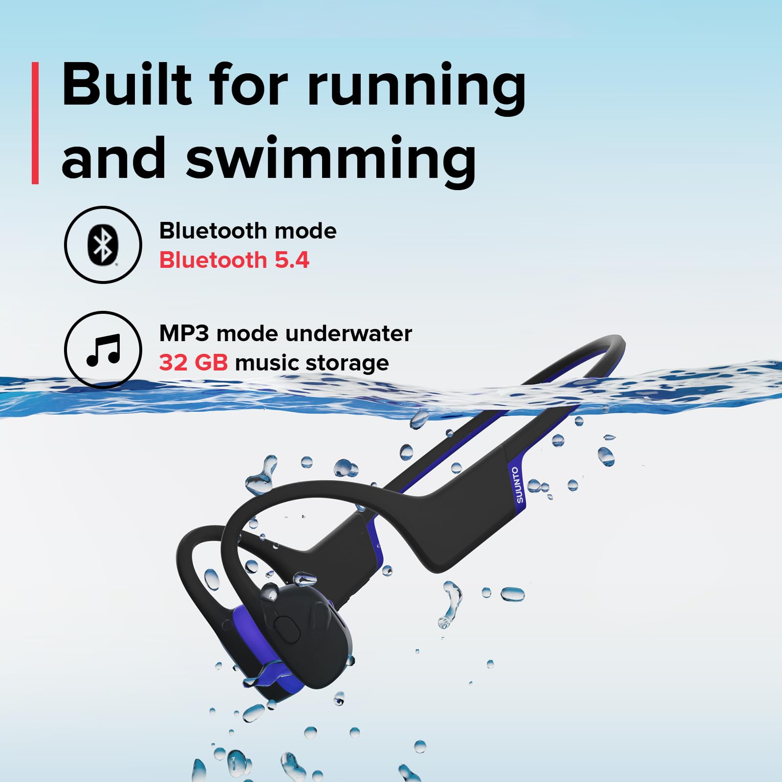 Buy SUUNTO Aqua Light Open-Ear Swimming Bone Conduction Headphone