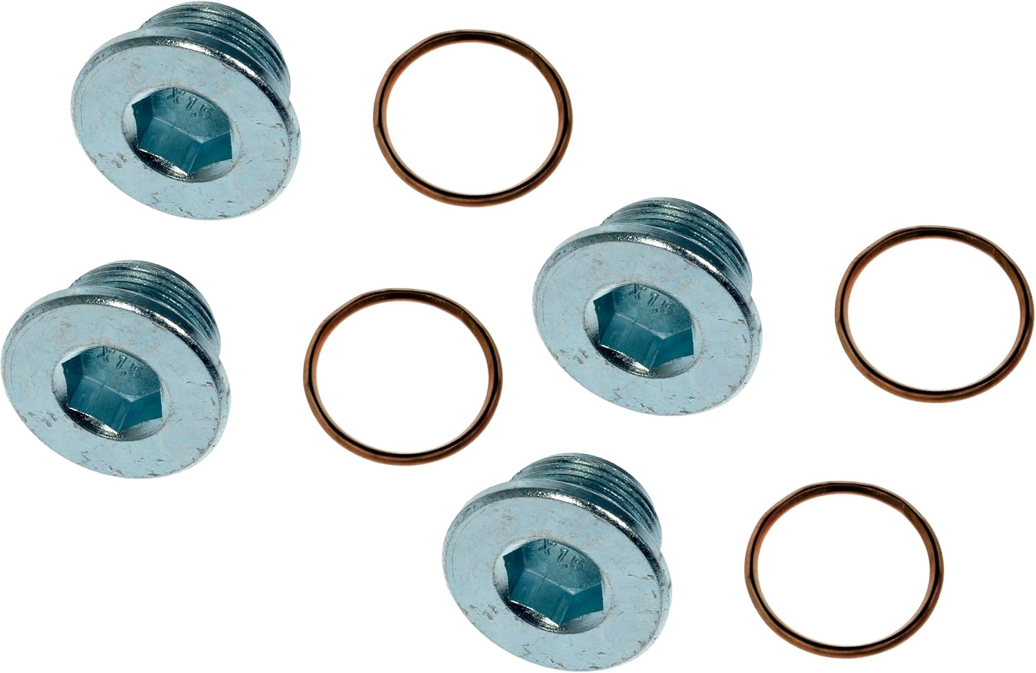 Dorman 090-099 Oil Drain Plug Standard M26-1.50, Head Size 14 mm Compatible with Select Volvo Models, 5 Pack