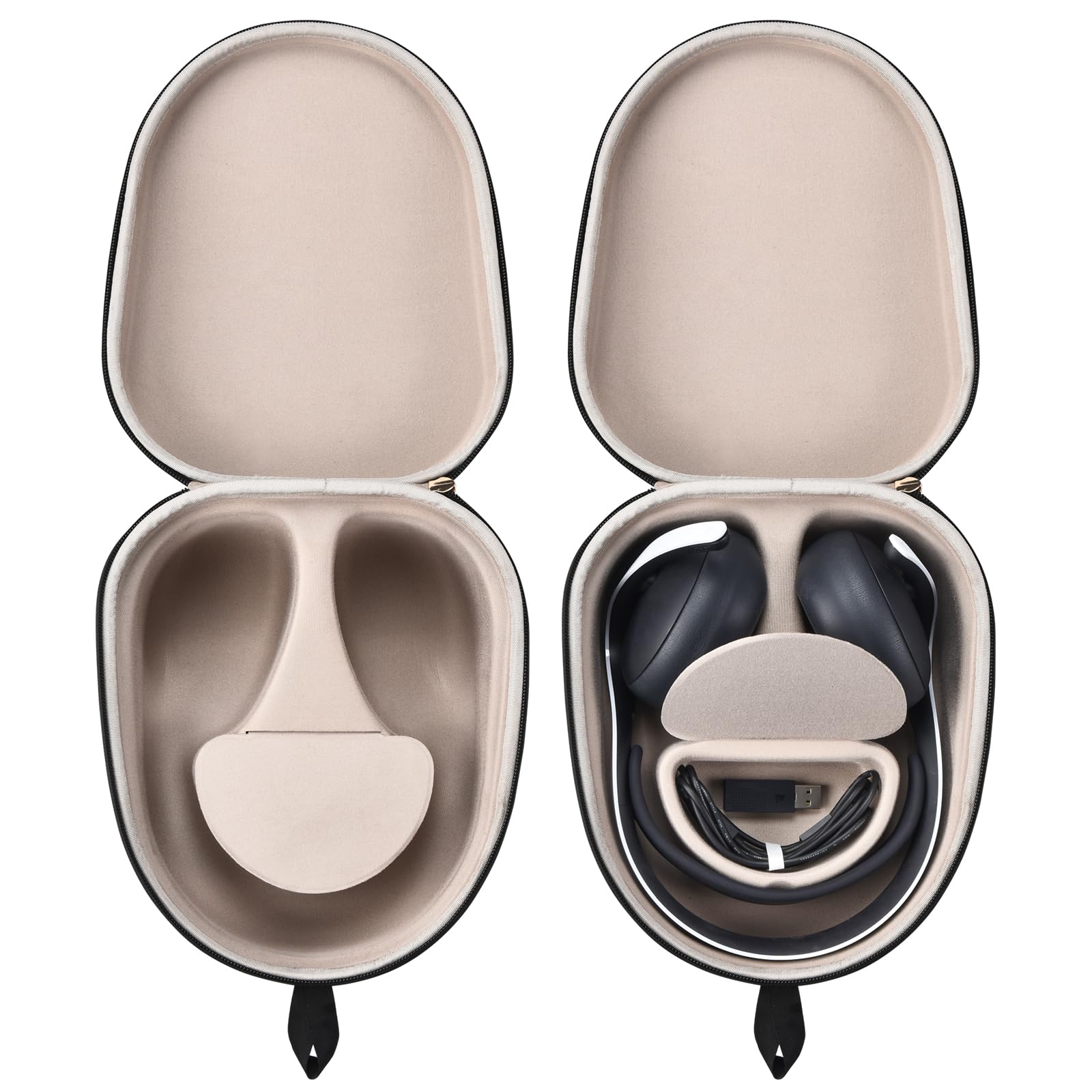 Buziba Custodia rigida per Sony Playstation Pulse Elite Wireless Headset EVA Custodia protettiva portatile da viaggio per cuffie PS5 Pulse Elite (nero)