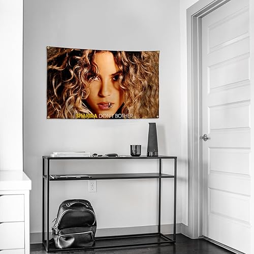 Miniatura 5 de ZykAa Póster sexy de Shakiras de 3 x 5 pies cosido doble alrededor del borde para decoración de sala de estar y dormitorio