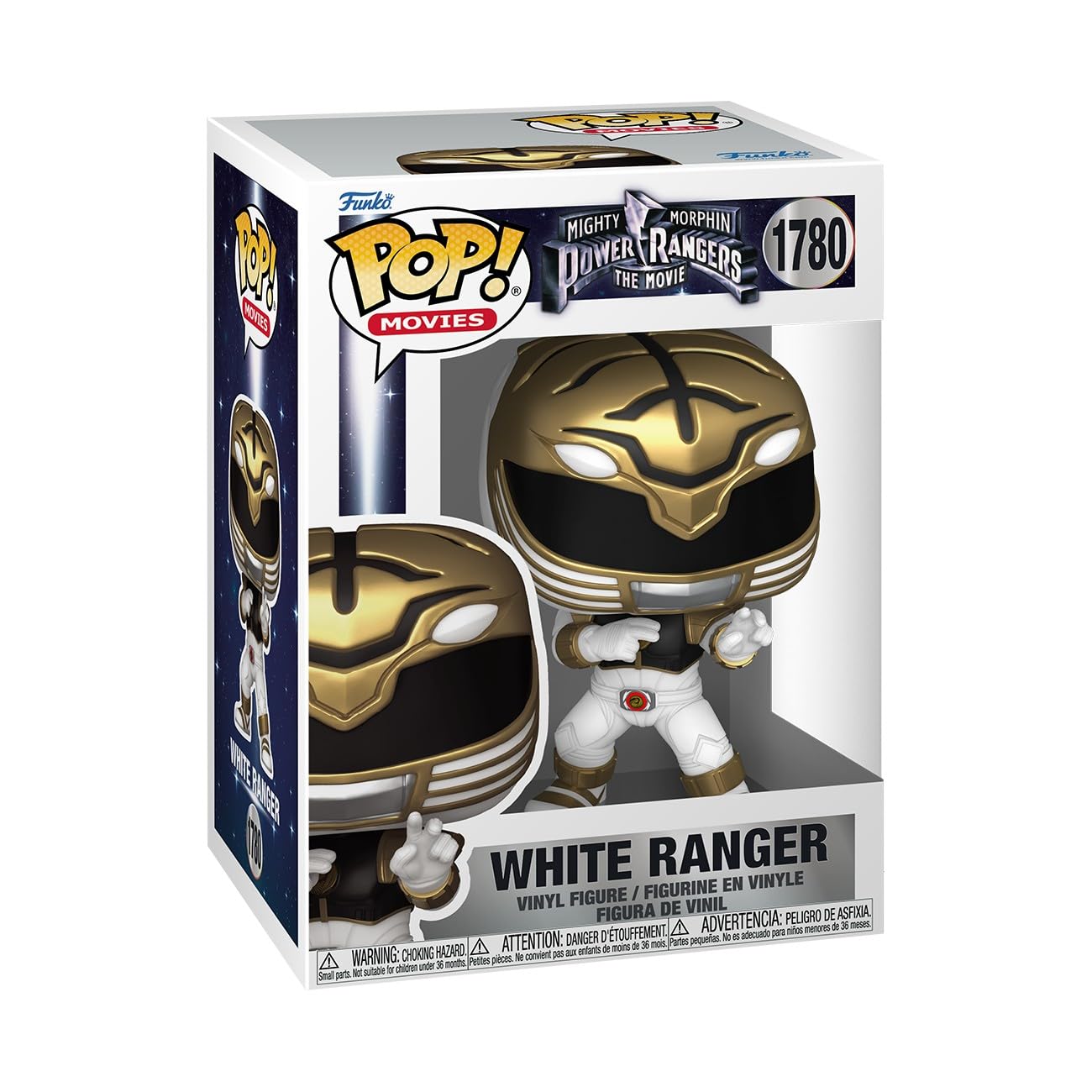 Funko Pop! Movies: Mighty Morphin Power Rangers Movie - White Ranger - Collectable Vinyl Figure - Gift Idea - Official Merchandise - Toys for Kids & Adults - Movies Fans - Model Figure for Collectors