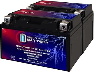 Mighty Max Battery YTZ10S 12V 8.6AH Replacement Battery compatible with Yamaha 900 XSR900 16-21 - 2 Pack