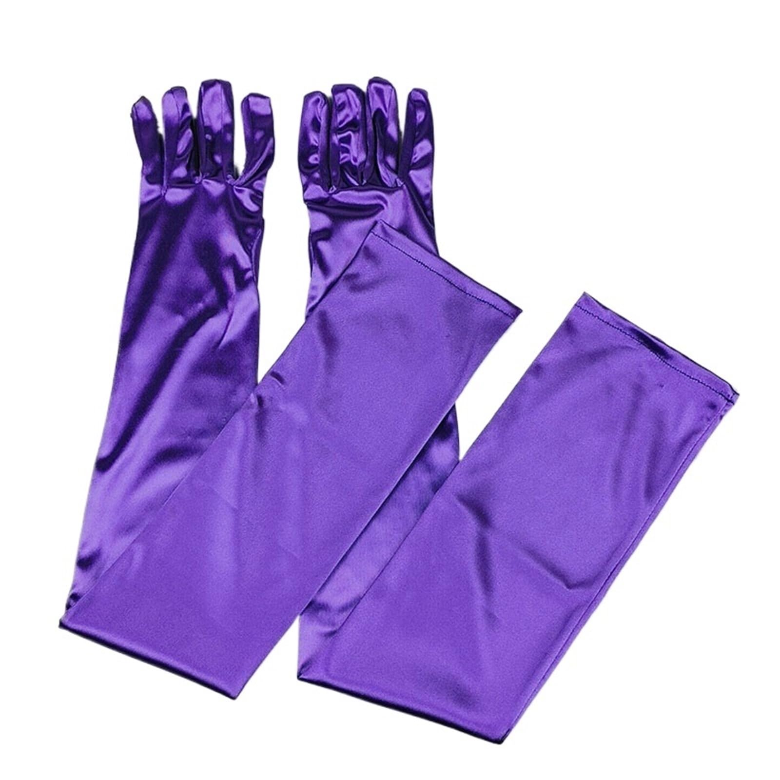 2 paia di guanti raso allungati da donna, for matrimonio, sera, etichetta, lunghi, accessori for abbigliamento Per Le Donne