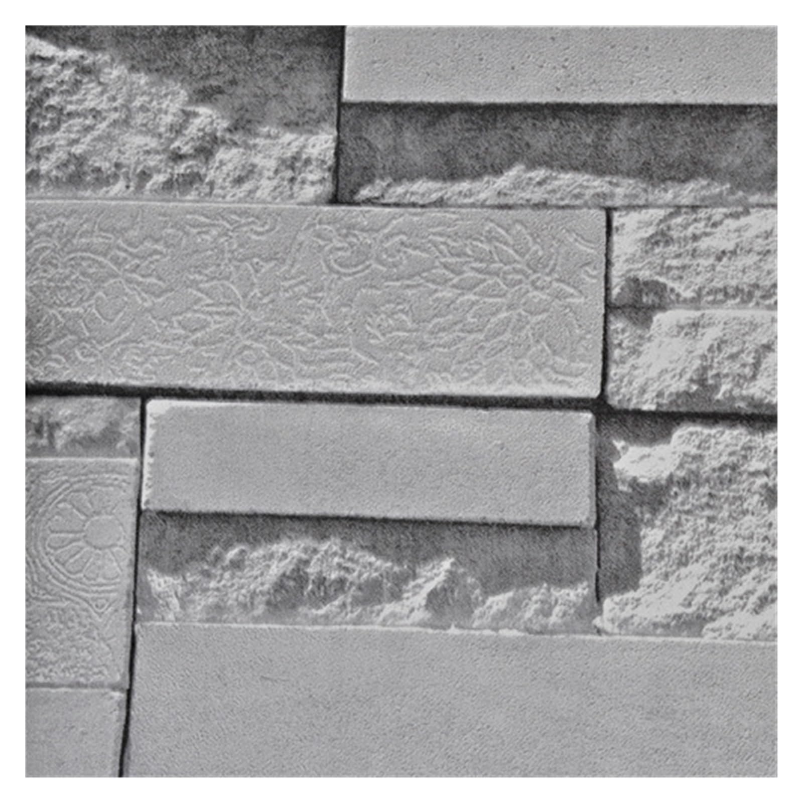 Wwpmnqd 0.53*9.5M Wallpaper 3D Imitation Brick Pattern Wallpaper Bedroom Living Room Tv Background Wall Clothing Store Culture Stone Abstract For Living Room(Color01)