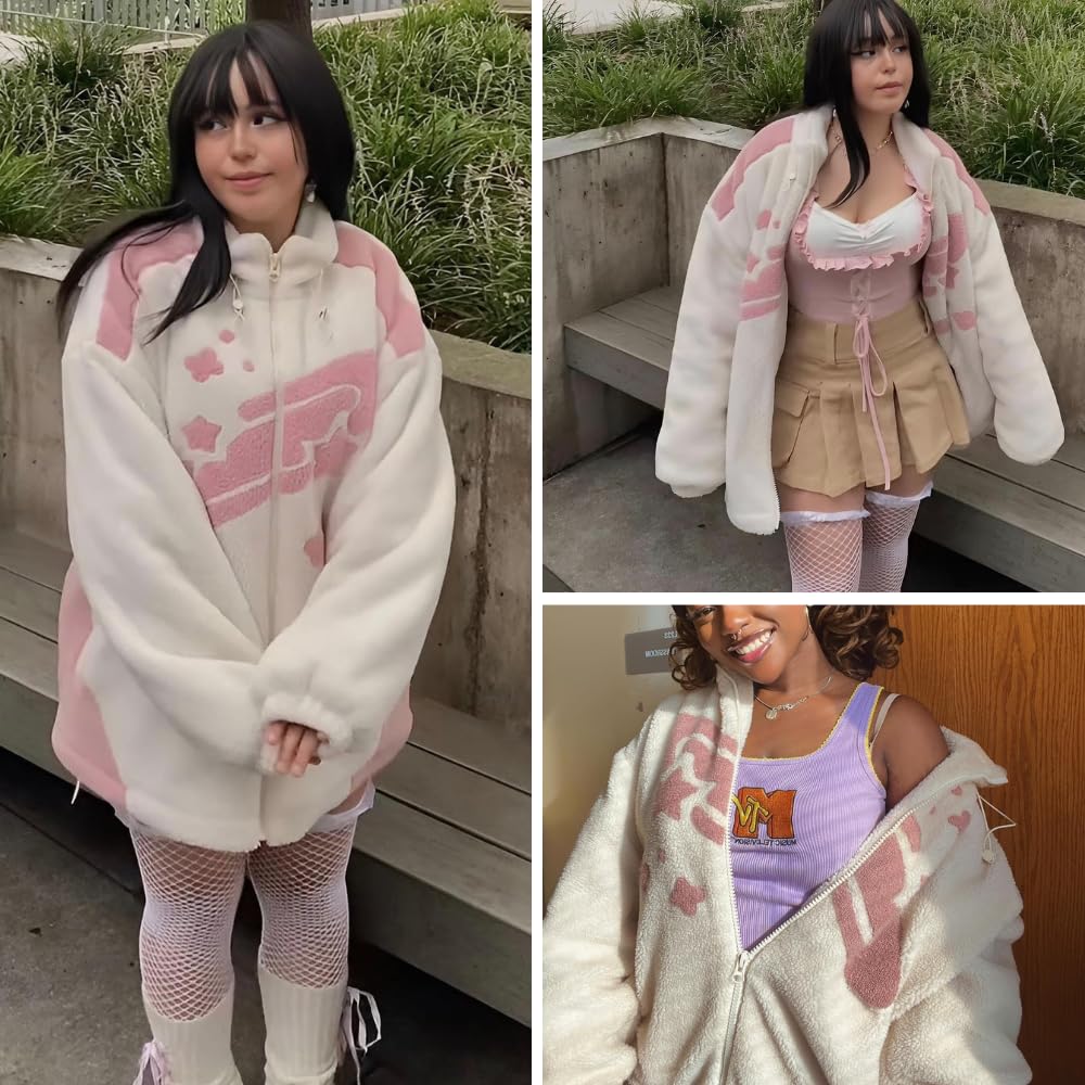 Aelfric Eden Womens Fleece Sherpa Jacket Zip Up Winter Jackets