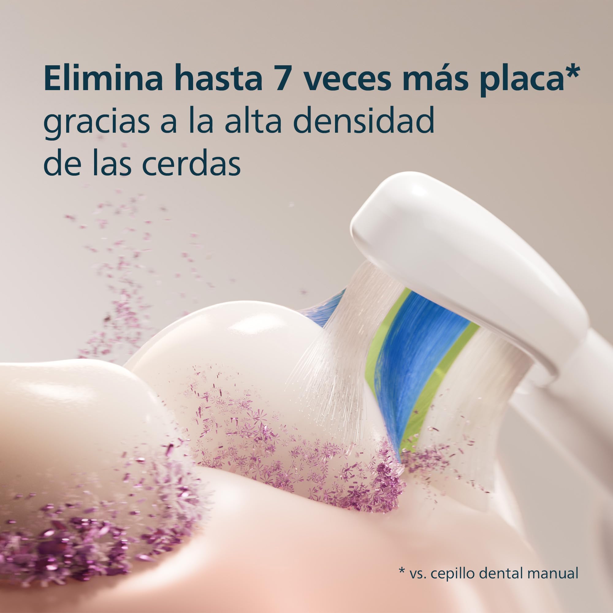 Philips Sonicare W2 Optimal White, cabezales de cepillo dental de repuesto originales, blanco, paquete de 8, HX6068/87
