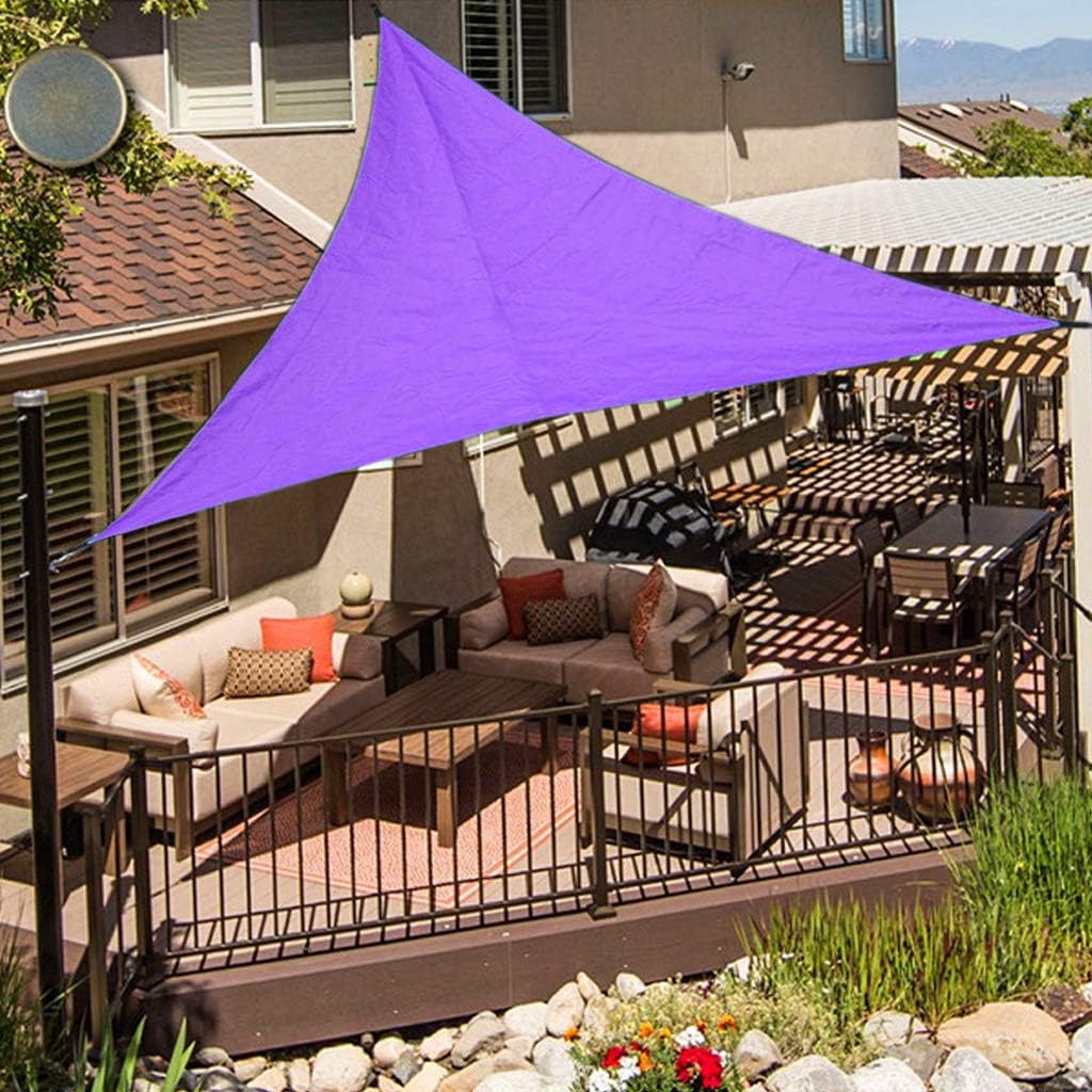 Sun Shade Sail Waterresistant Triangle Sun Shade UV Block Sunscreen