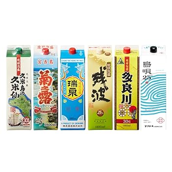 ☆沖縄応援☆泡盛30度「6銘酒セットA-1」1800ml（1本1635円） ☆沖縄応援☆泡盛30度「6銘酒セット」1800ml（1本1590円）☆