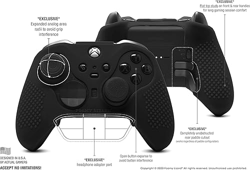 Miniatura 4 de Foamy Lizard Elite Series 2 - Skin de agarre con tachuelas para Xbox One Elite Series 2 (no para la serie XSElite 1) por Foamy Lizard - Silicona sin