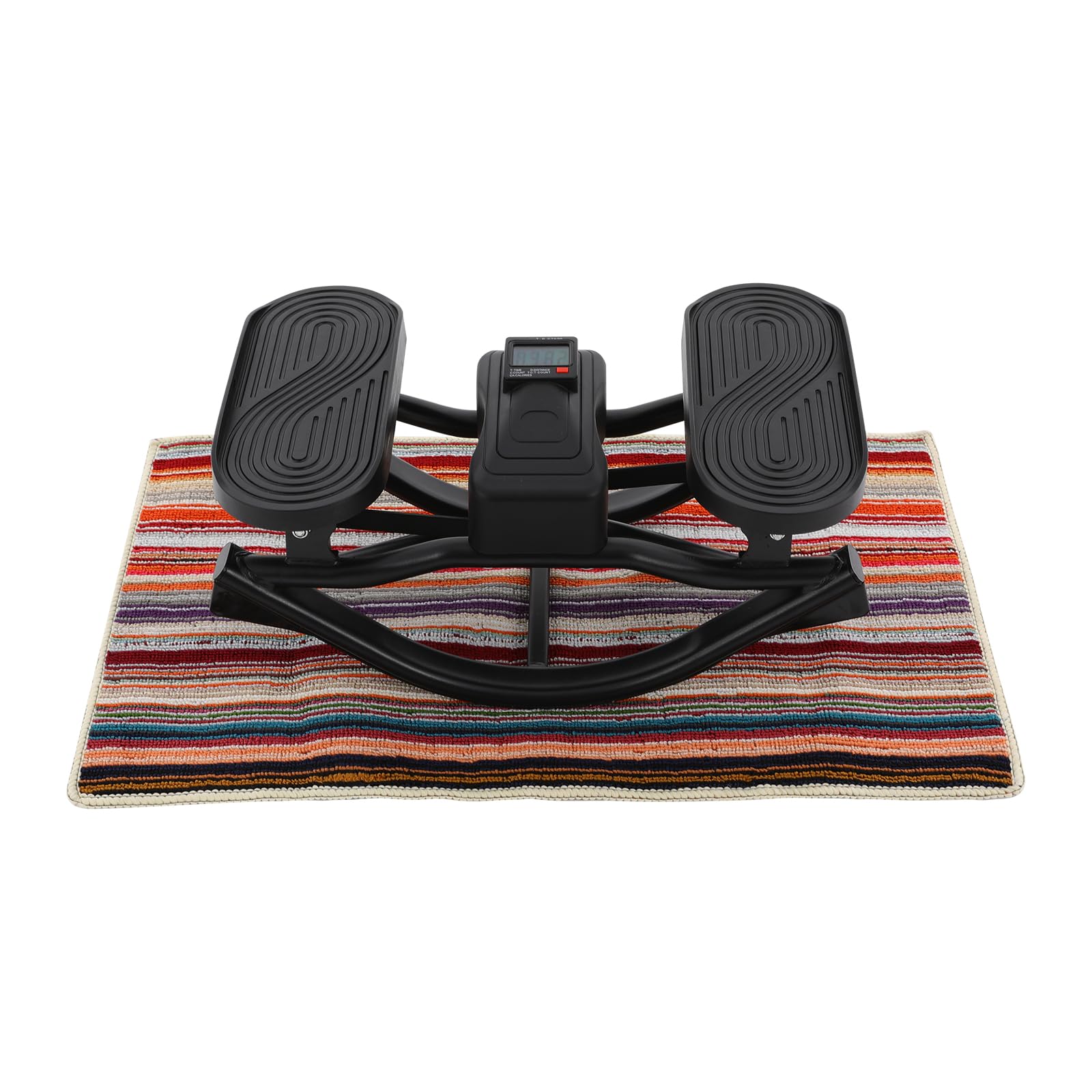 Stepper chroniący stawy do domu z linką Power Rope, Rock Stepper, maks. 100 kg | Stepper, side-to-side, wyświetlacz LCD i antypoślizgowe pedały, niski wpływ, ruch boczny 3D na nogi, pośladki i brzuch