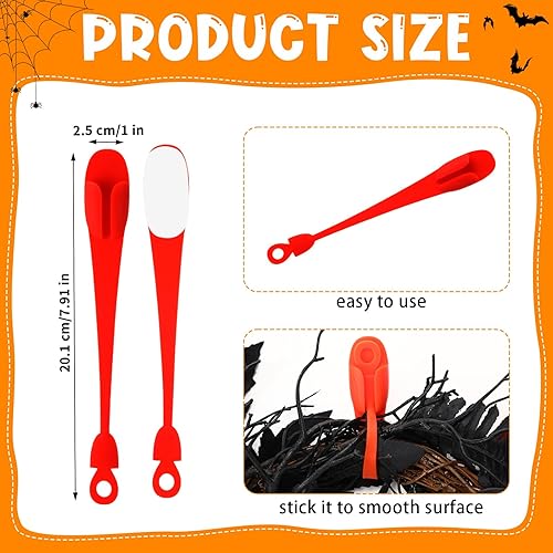 Miniatura 10 de 12 piezas de guirnalda de Navidad para manto de cuerda, organizador de cables para electrodomésticos, organizador autoadhesivo de silicona adhesiva