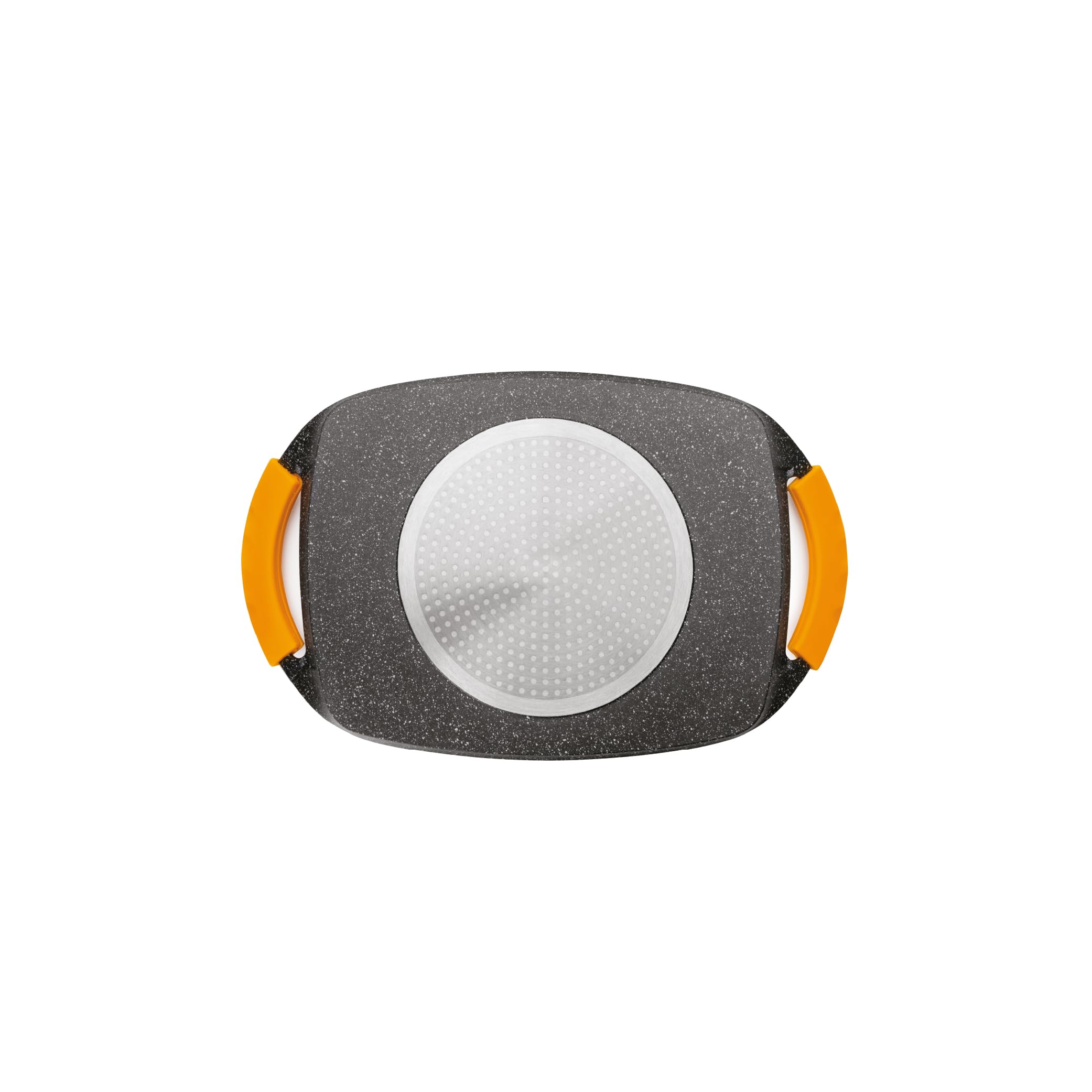 IBILI Grill plate Basic Stone, 47 x 29 cm, cast aluminium, non-stick coating with stone motif, suitable for induction