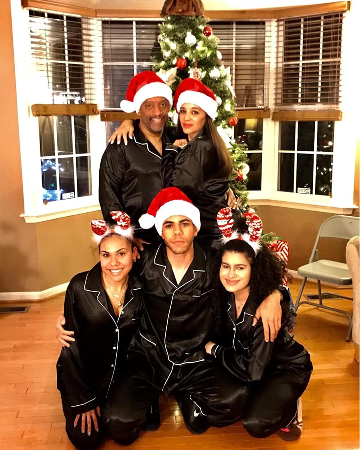 YIMANIE Womens Pajamas Silk Satin Pajama Sets for Women Soft Button Down Womens Loungewear Set with Pockets - Image 5