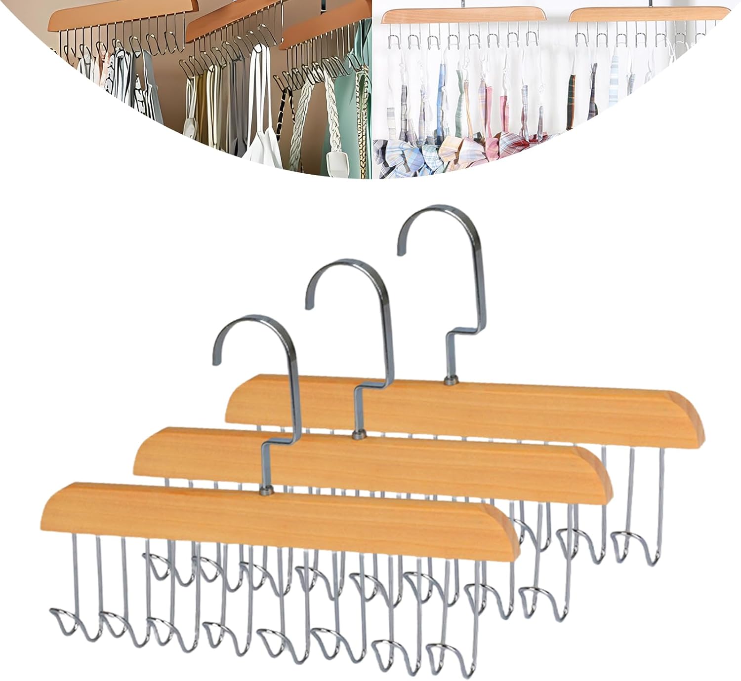 3Pcs Bra Hangers for Closet Organizer, All in one Hanger