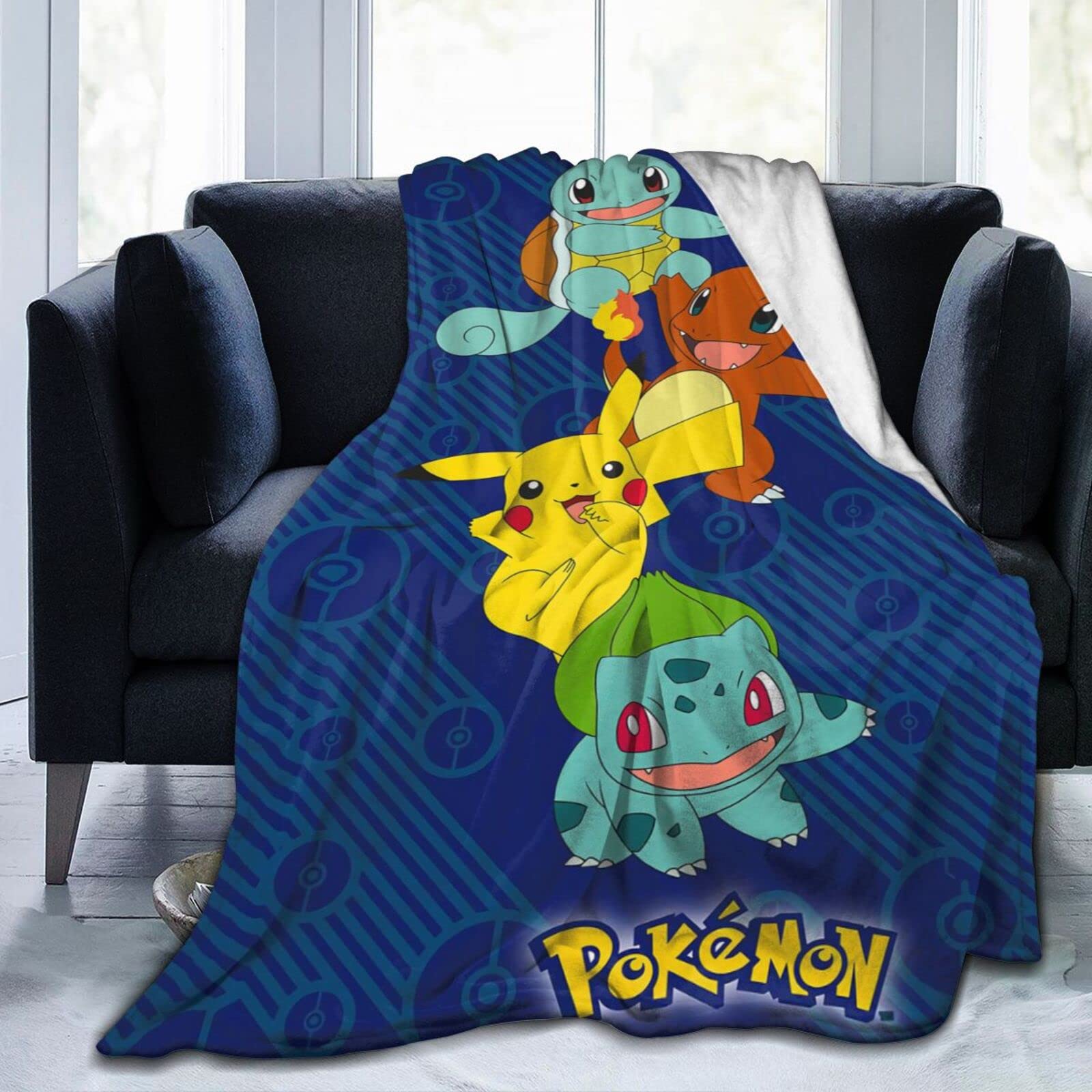 Ultra Soft Flannel Throw Blankets, Cute Cartoon Characters Blanket, Warm Lightweight Blanket for Couch Sofa Bed 50"x40"