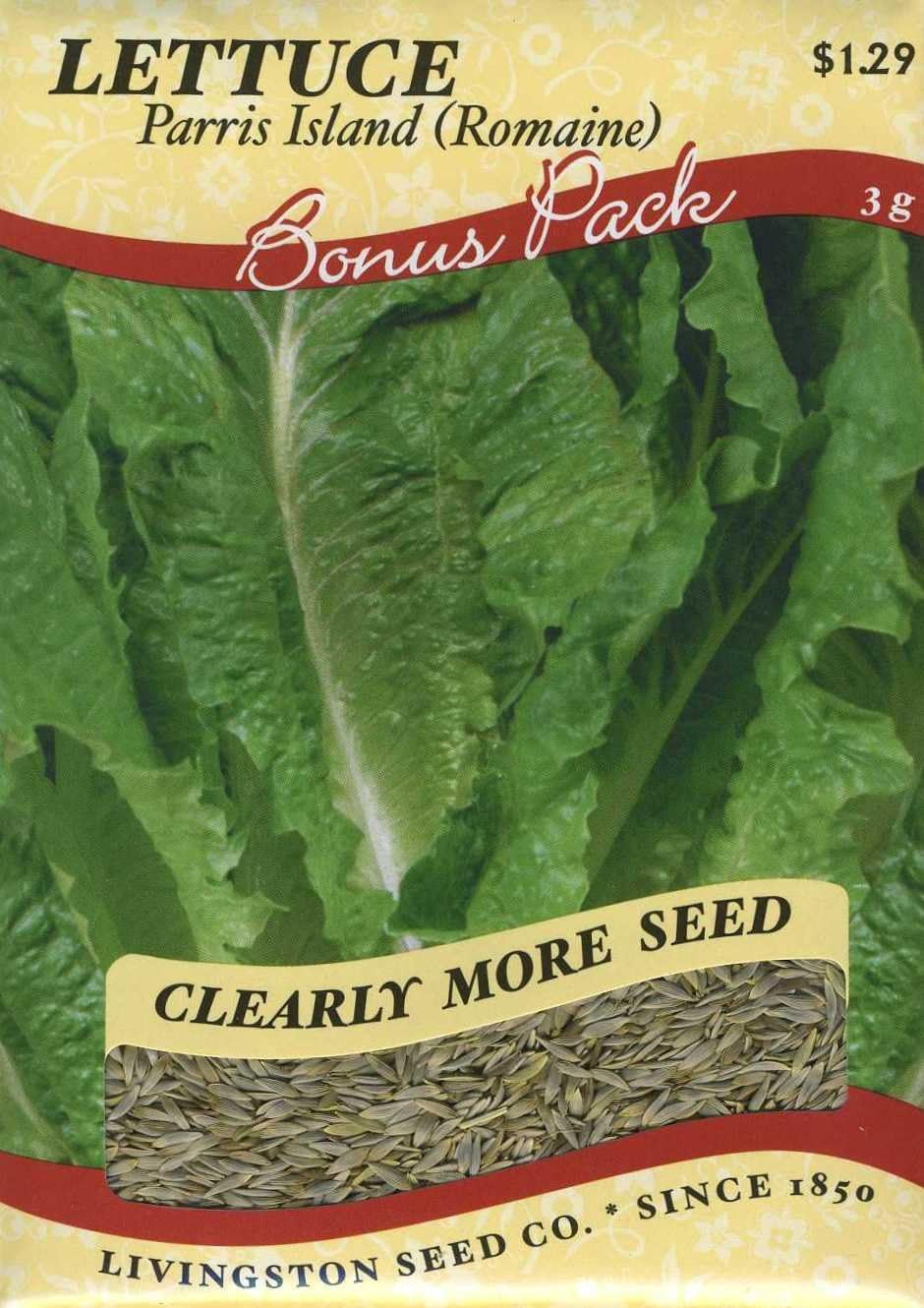 Livingston Seed Co. 4477 Lettuce Parris Island Romaine (L) Seed
