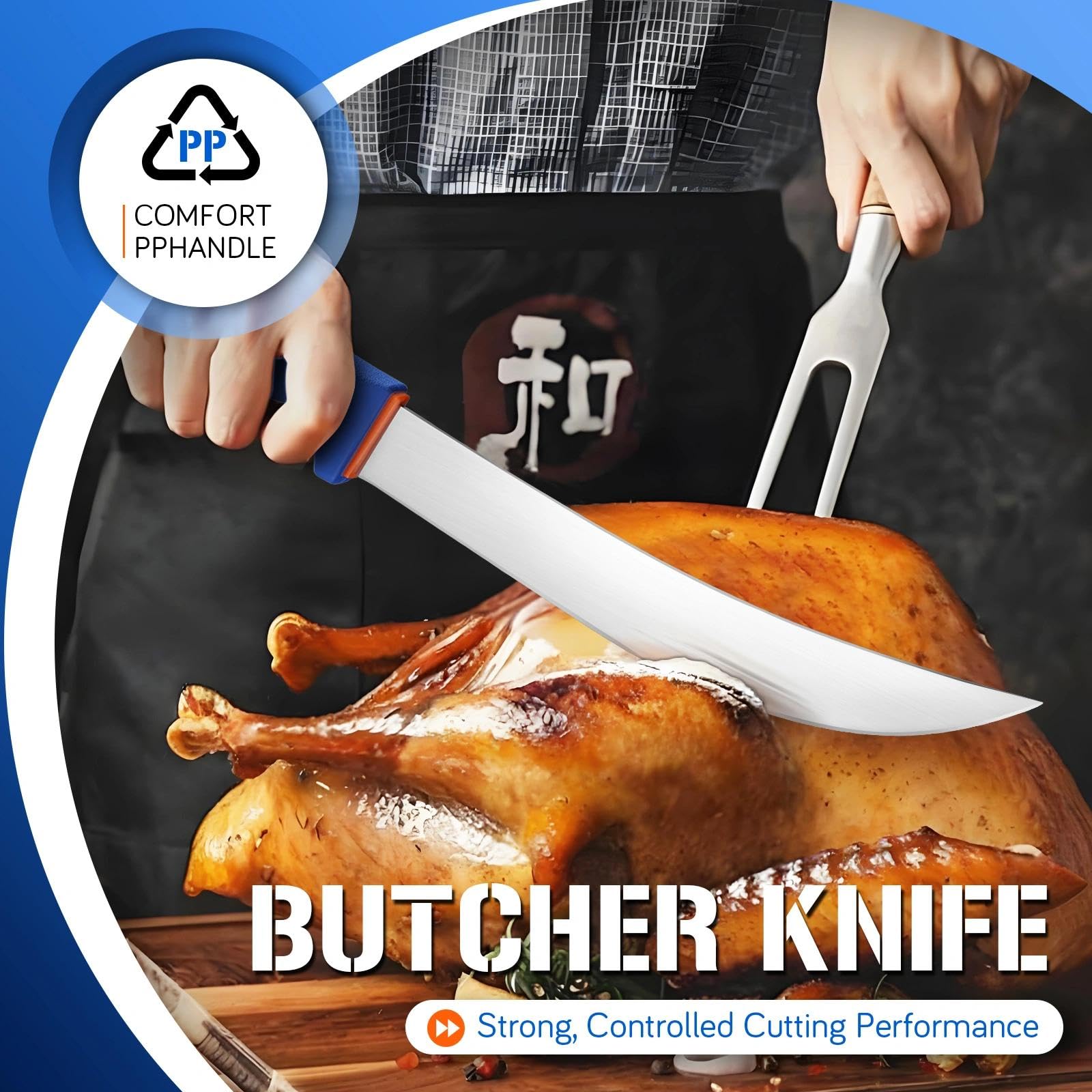 DRAGON RIOT 10 Inch Butcher Breaking Knife, High Carbon Stainless Steel — Amazon image 8