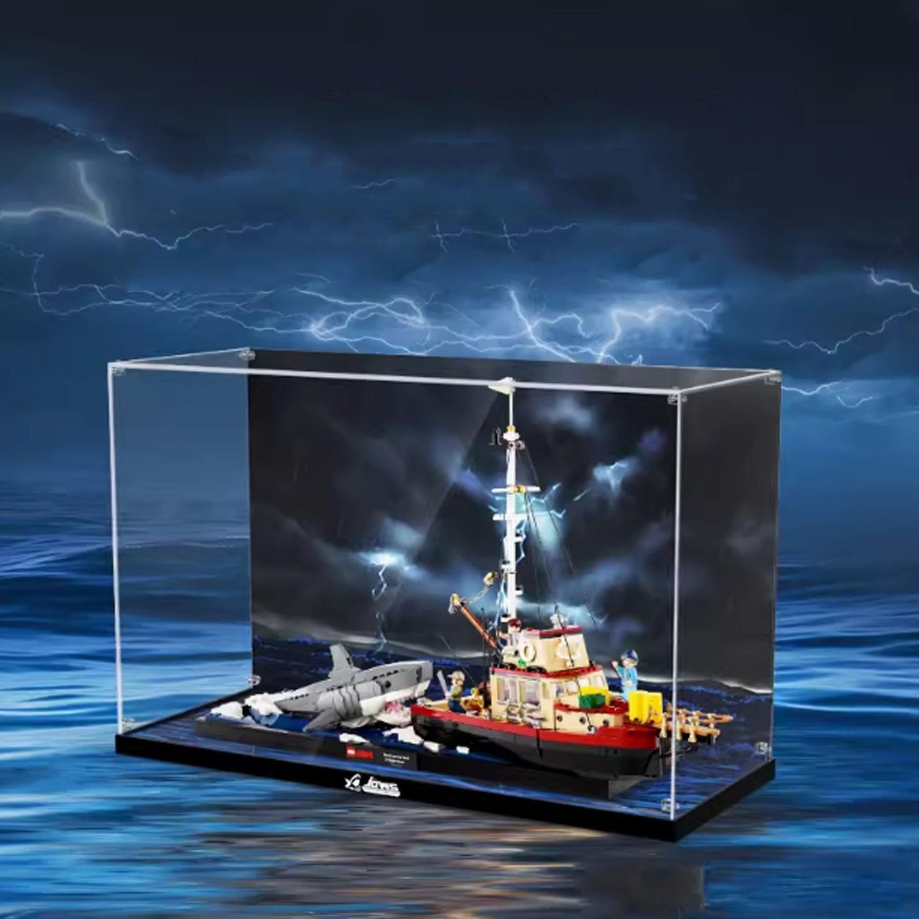 Amazon.com: Acrylic Display Case for Lego 21350 Jaws Orca Boat
