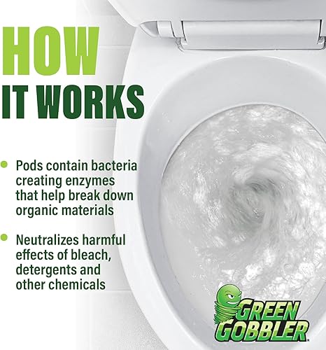 Miniatura 6 de Green Gobbler Paquetes para resolver problemas sépticosSuministro para 6Meses App recordatoria de Green Gobbler