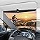 Veharvim Sun Visor Extender for Cars, Polarized Car Visor Extender Sun Blocker UV400, Adjustable Visor Extension, Clip on Sun