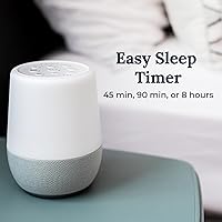 Vista 5 de Yogasleep Máquina de sonido de ruido blanco dúo y luz nocturna, 30 sonidos naturales, altavoz inalámbrico Bluetooth para viajes, privacidad
