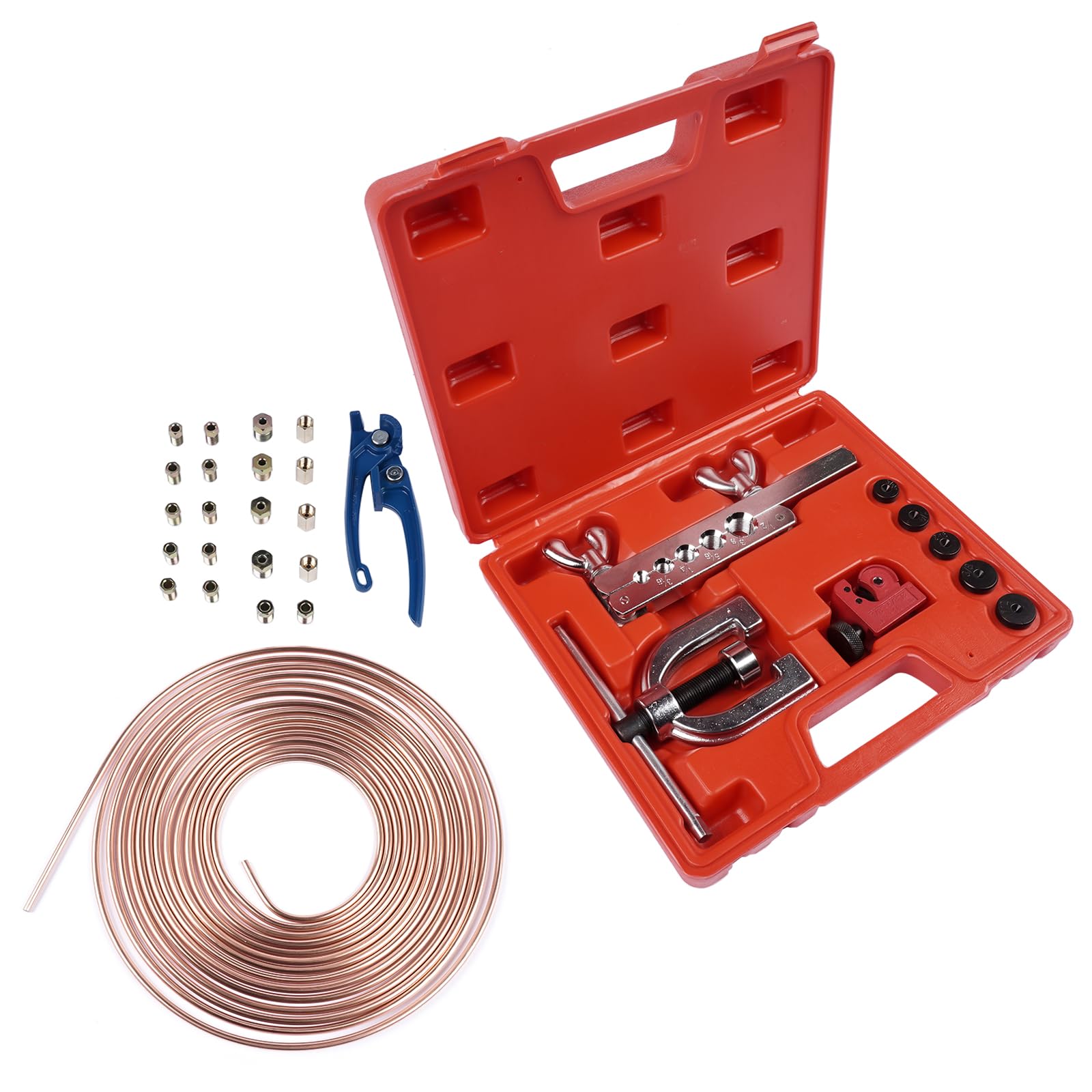 Tubo del Freno Set di Attrezzi per Espansione Tubazioni Freno 7,62 m Ø 4,75 mm 16+4 Connettori