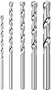 BOSCH BM5005 5-Piece Fast Spiral Rotary Masonry Carbide Tip Bits Assorted Set for Rotary Drilling Applications in Block, Brick, Masonry