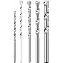 BOSCH BM5005 5-Piece Fast Spiral Rotary Masonry Carbide Tip Bits Assorted Set for Rotary Drilling Applications in Block, Brick, Masonry