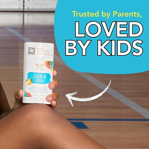 Miniatura 4 de PLAY PITS - Desodorante infantil para niñas y niños - Natural - Sin sal de aluminio - Seguro para pieles sensibles - Nuestro aroma de azúcar está