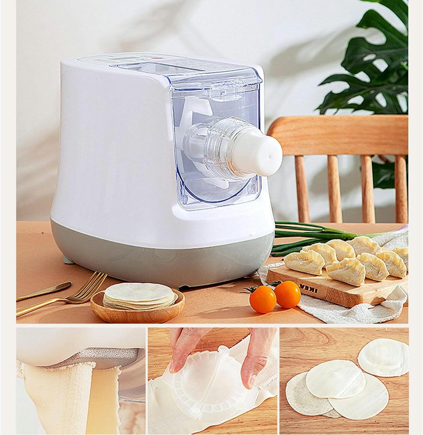 Wzglod Automatic Pasta Maker,Electric Spaghetti Machine with 13 Noodle molds,Multi-Function Household Noodle Maker 260W Electric Pasta Extruder,for Making Noodles,Macaroni and Dumplings