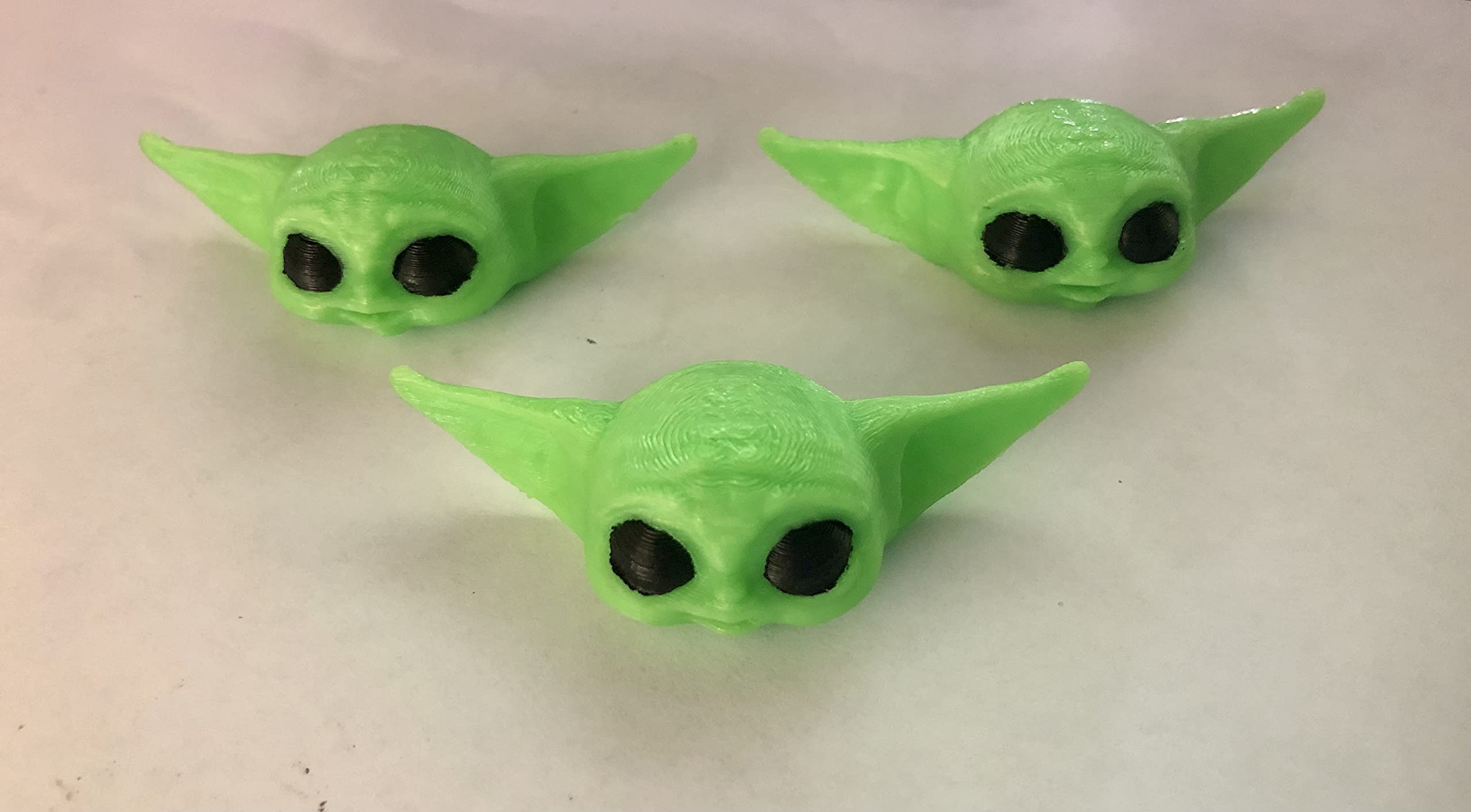 *SMALLWOODS TS* New 2022 * 3D Printed* Baby Y0da Toothpaste Dispenser ***3 Pack*** (Green)