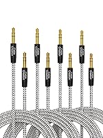 Vista 11 de CableCreation Cable Auxiliar para Auto (1-4 pies), Cable de Audio de 3,5 mm Enrollado de Macho a Macho, Cable Auxiliar Estéreo de 1/8 Pulgadas
