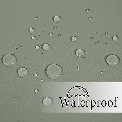 Miniatura 74 de RYB HOME Outdoor Curtains Blackout - 2 Panels Outside Curtains Waterproof Thermal Insulating for Patio Porch Garage Garden Gazebo Universal Biscotti