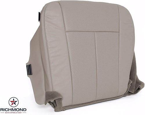 Miniatura 2 de Richmond Auto tapicería  Funda de asiento de piel perforada para lado del conductor, color gris (compatible con Ford Expedition XLT XLS EL XLS
