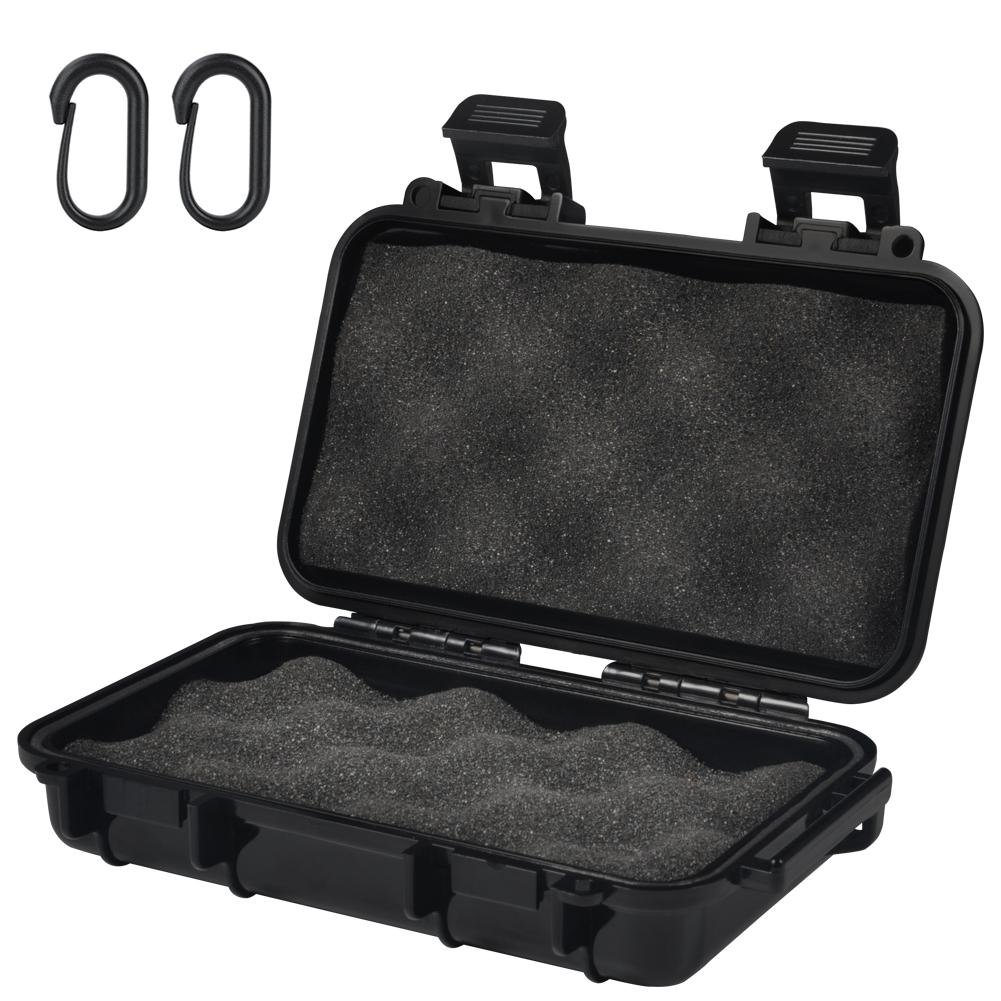Contenitore Anti-Pressione in Plastica - Scatola Antiurto a Secco Con 2 Fibbie a Forma di U per Pesca, Campeggio, Escursionismo, Immersioni, Snorkeling