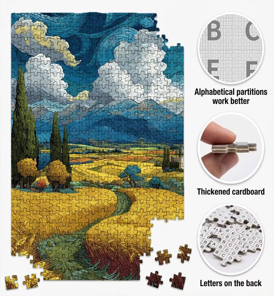 Puzzle 4000 Pezzi, Jigsaw Puzzle per Adulti, Campo Cielo BLQSBGA6-456